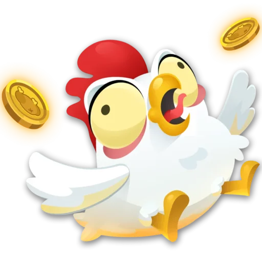 Ilustrace hry Chicken Road — kuře přechází silnici, roste násobitel výhry